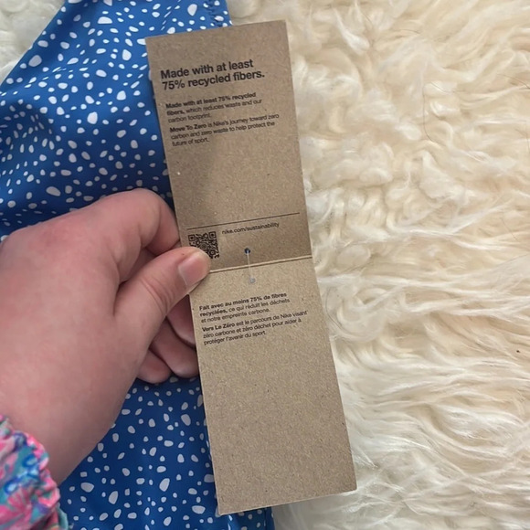 Nike Women's Water Dots Keyhole Back One Piece Swimsuit Pacific Blue Size Small - Picture 10 of 14